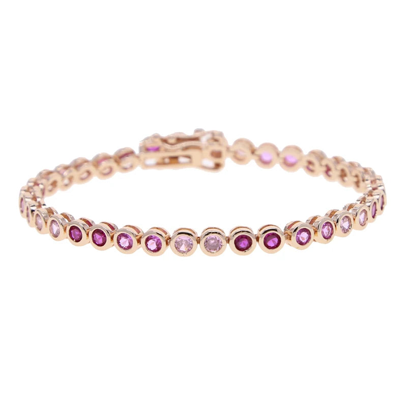 Sage River Elegance - Silver Pink Round